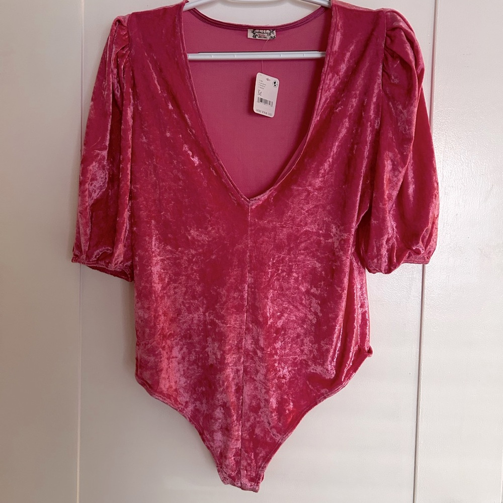 NWT - Free People Pink Bodysuit